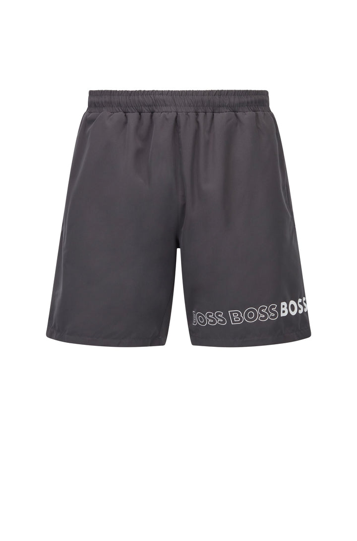 BOSS Regular Fit Shorts in Polyester - DOLPHIN 10229242 01-50469300 - Concorde Fashion#color_grey-022