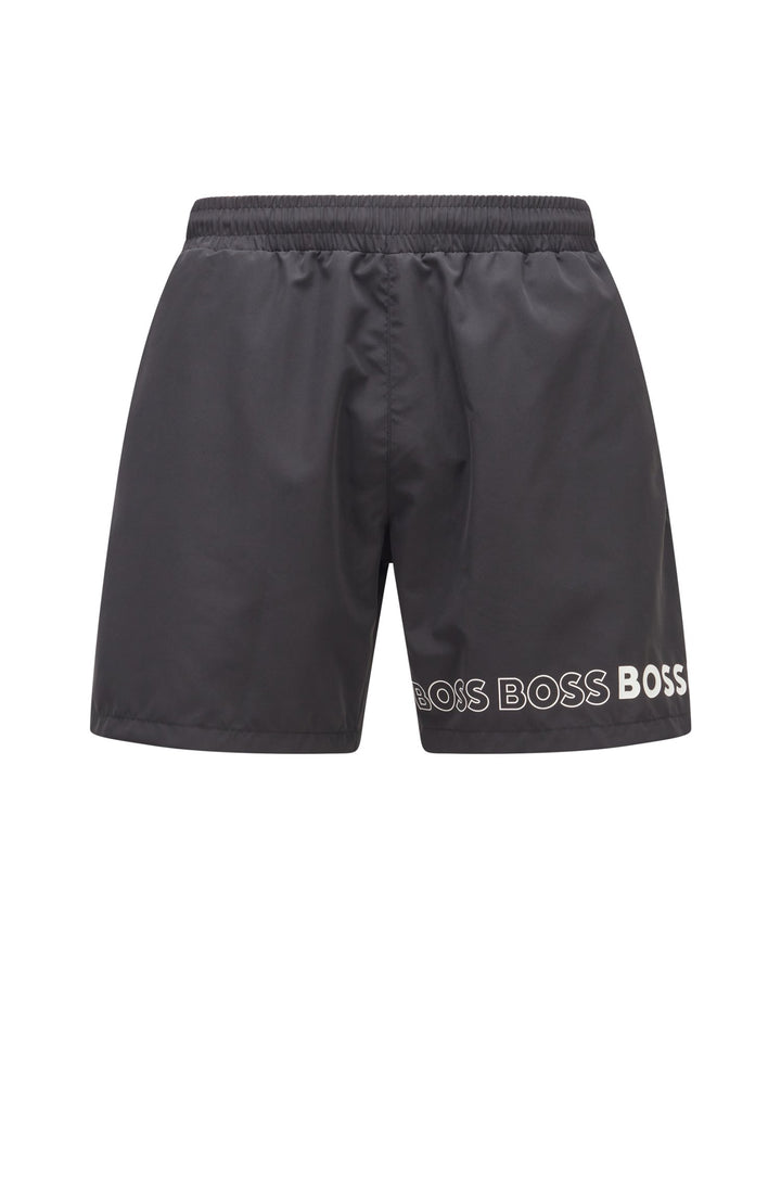 BOSS Regular Fit Shorts in Polyester - DOLPHIN 10229242 02-50469590 - Concorde Fashion#color_black-007