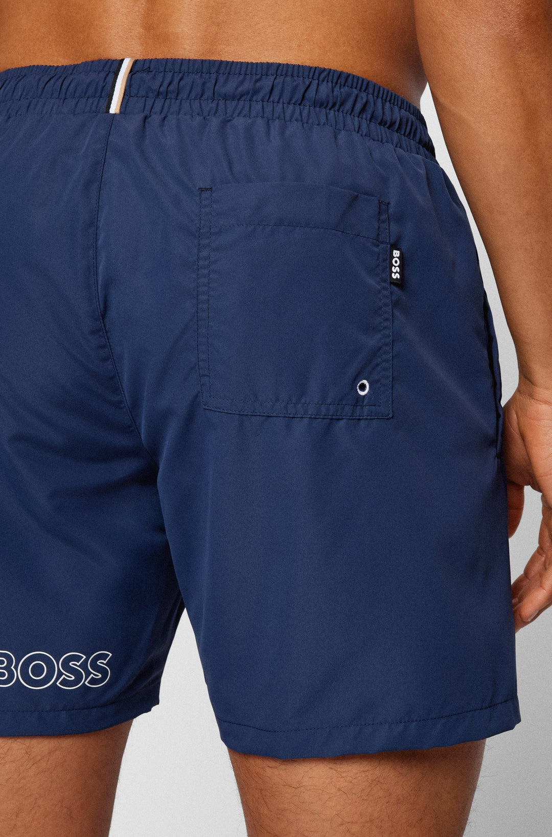BOSS Regular Fit Shorts in Polyester - DOLPHIN 10229242 02-50469590 - Concorde Fashion#color_navy-413