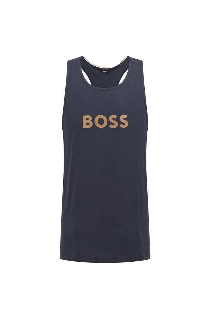 BOSS Relaxed Fit Tank Tops in cotton - TANK TOP SPECIAL 10231135 01-50474188 - Concorde Fashion#color_navy-402