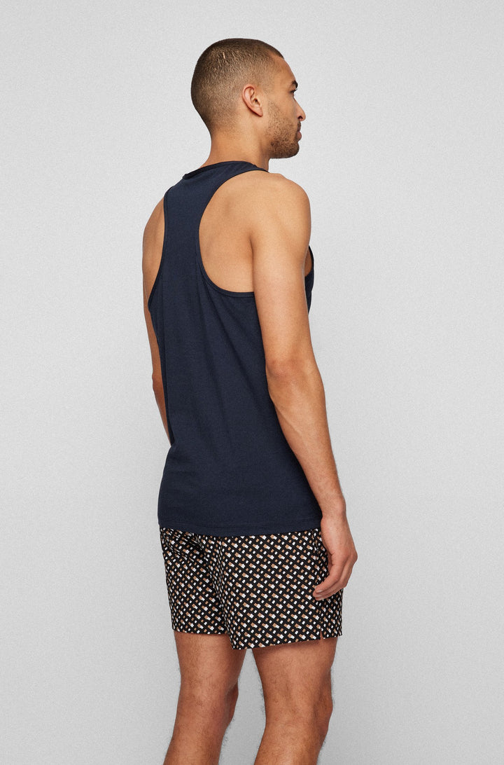 BOSS Relaxed Fit Tank Tops in cotton - TANK TOP SPECIAL 10231135 01-50474188 - Concorde Fashion#color_navy-402