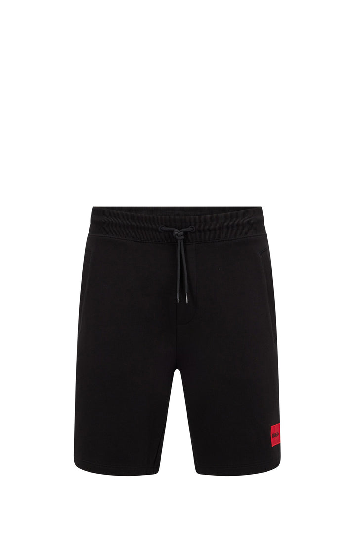 HUGO Regular Fit Shorts in cotton - DIZ222 10231445 01-50466196 - Concorde Fashion#color_black-001