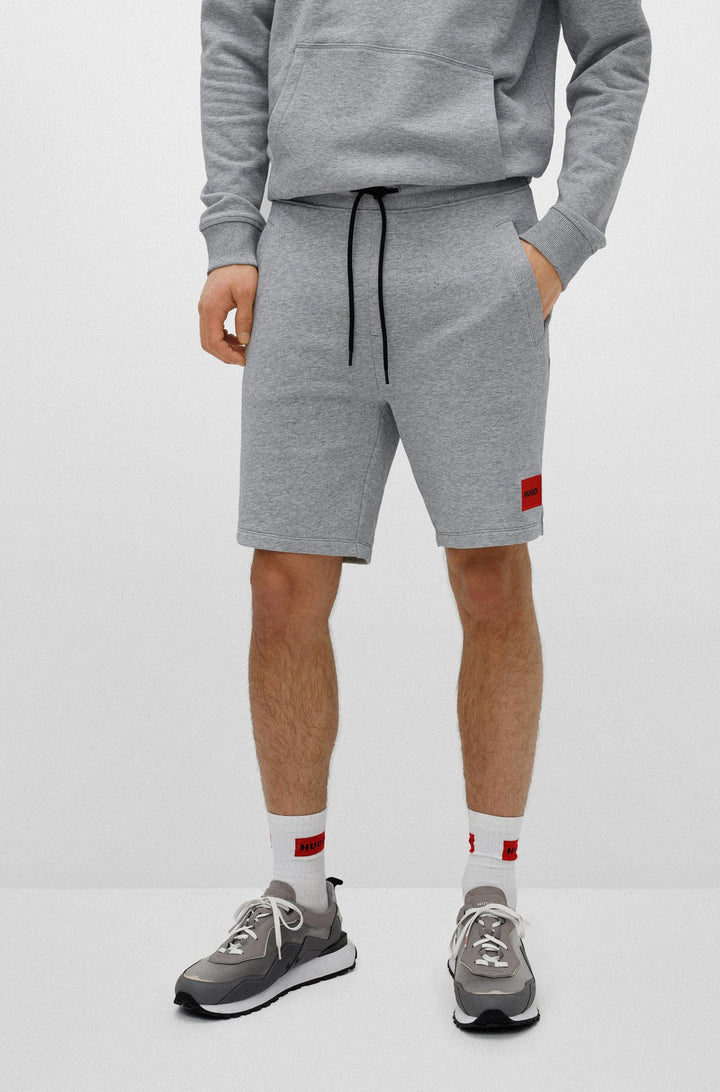 HUGO Regular Fit Shorts in cotton - DIZ222 10231445 01-50466196 - Concorde Fashion#color_grey-029