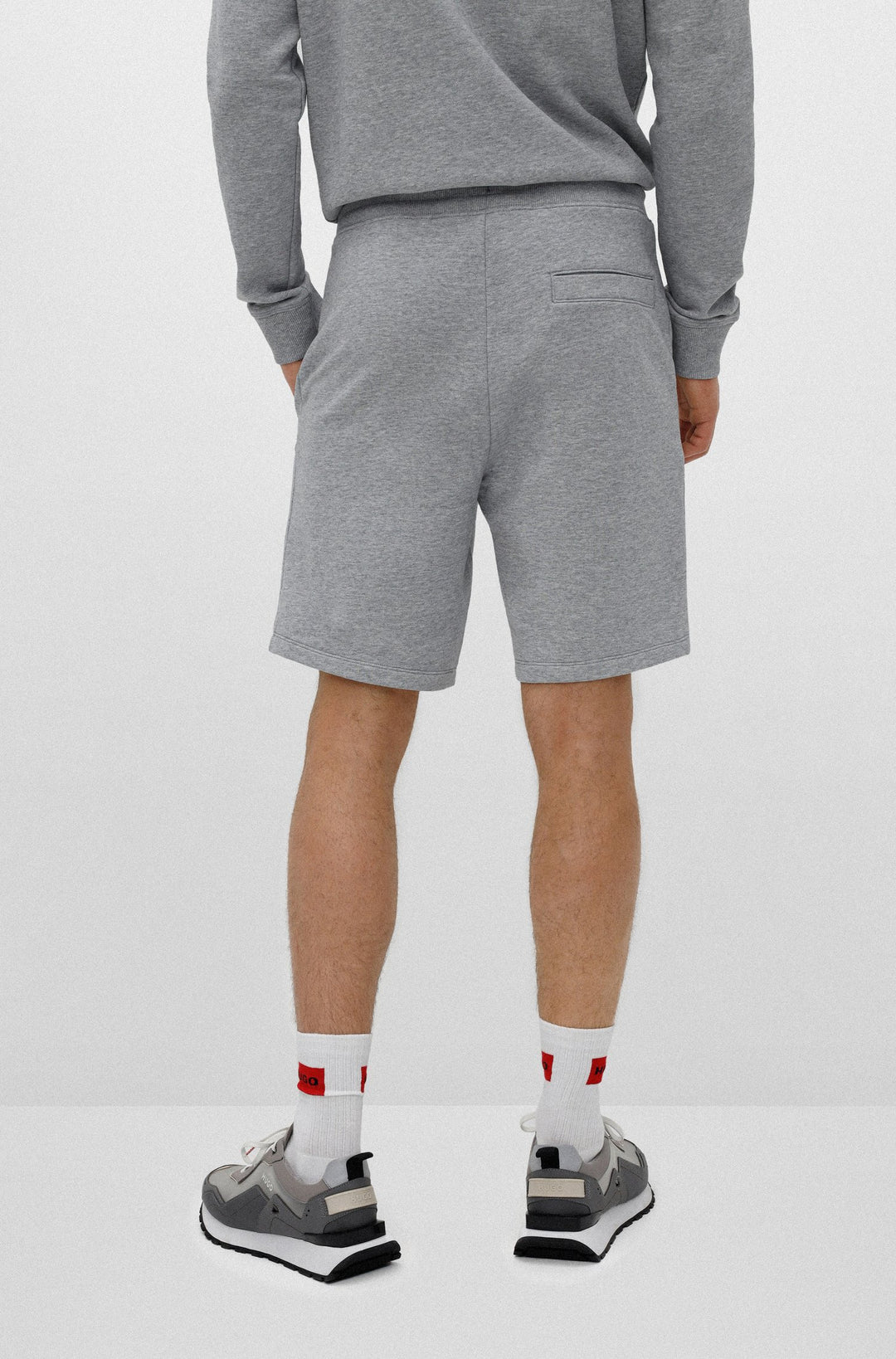 HUGO Regular Fit Shorts in cotton - DIZ222 10231445 01-50466196 - Concorde Fashion#color_grey-029