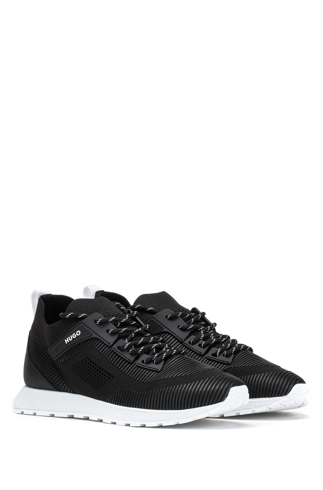 HUGO Standard Sole Sneakers in Polyester - ICELIN_RUNN_RKN A 10232616 01-50471301 - Concorde Fashion#color_black-009