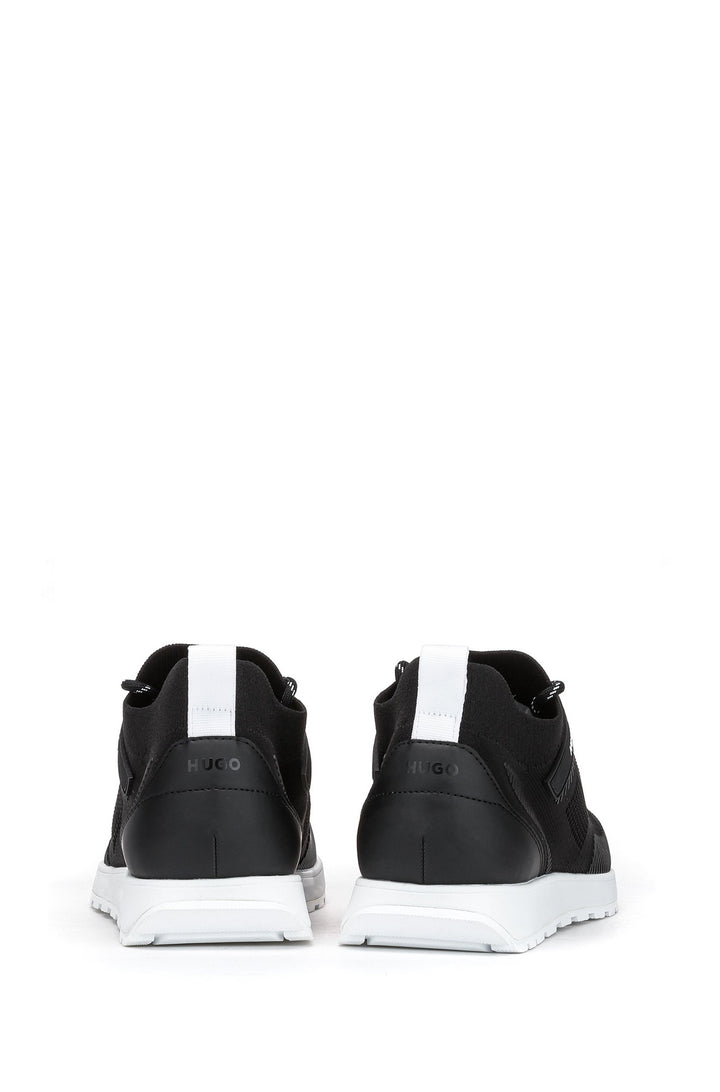 HUGO Standard Sole Sneakers in Polyester - ICELIN_RUNN_RKN A 10232616 01-50471301 - Concorde Fashion#color_black-009