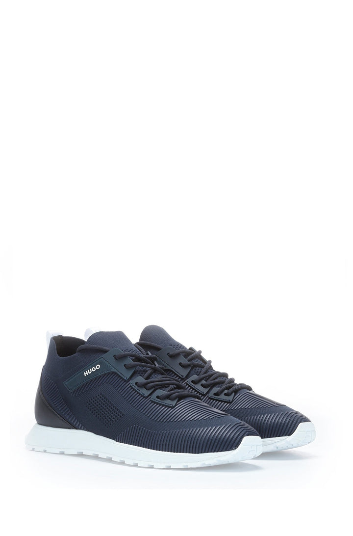 HUGO Standard Sole Sneakers in Polyester - ICELIN_RUNN_RKN A 10232616 01-50471301 - Concorde Fashion#color_navy-402
