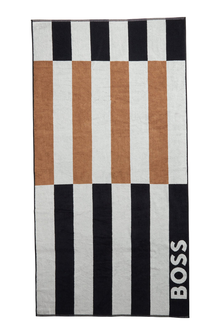 BOSS  Towels in Cotton - BEACH TOWEL FASHION 10232874 01-50469305- Concorde Fashion#color_white-108