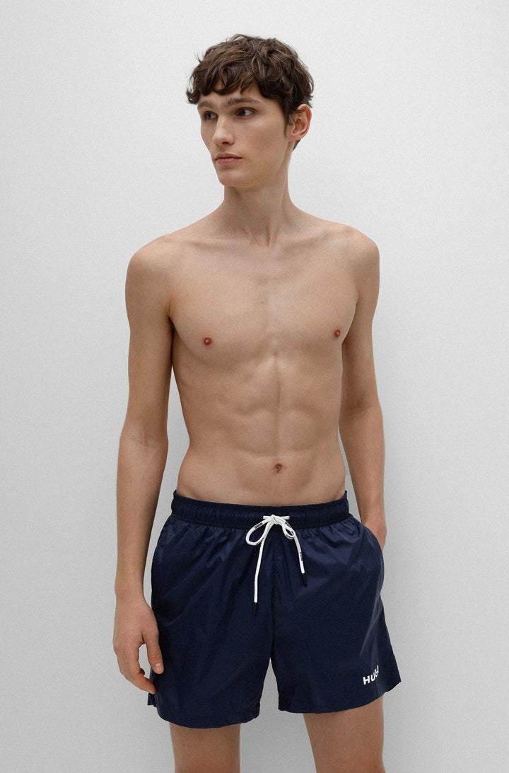 HUGO Regular Fit Shorts in Nylon - HAITI 10234766 02-50469312 - Concorde Fashion#color_navy-405