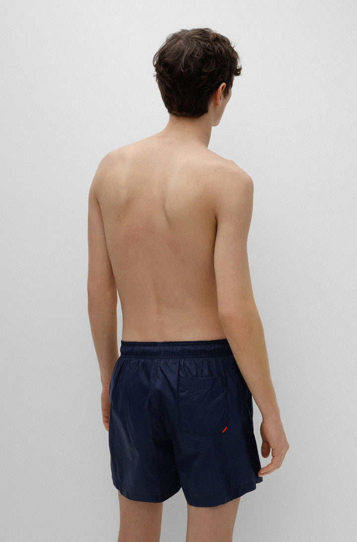 HUGO Regular Fit Shorts in Nylon - HAITI 10234766 02-50469312 - Concorde Fashion#color_navy-405