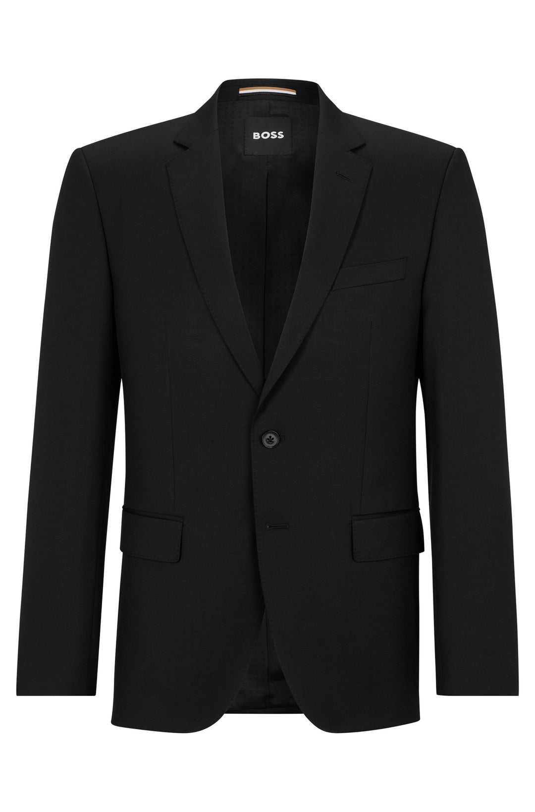 BOSS Slim Fit Formal Jacket,751 in Wool,wool Solid Virgin w - H-HUGE-B1 10236006 01-50469171- Concorde Fashion#color_black-001