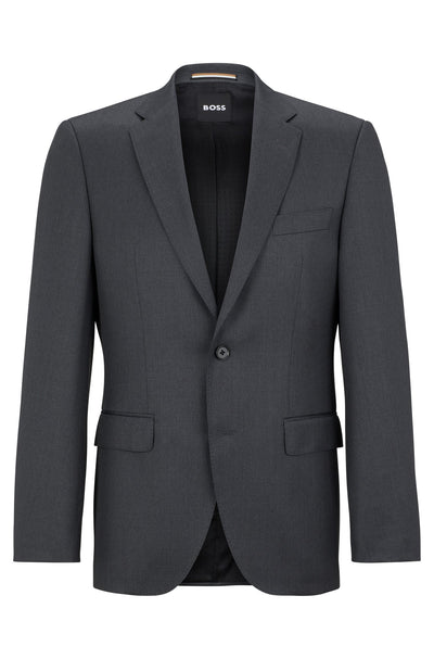 BOSS Regular Fit Formal Jacket in Wool - H-JECKSON-B1 10236006 01-50469172- Concorde Fashion#color_grey-021