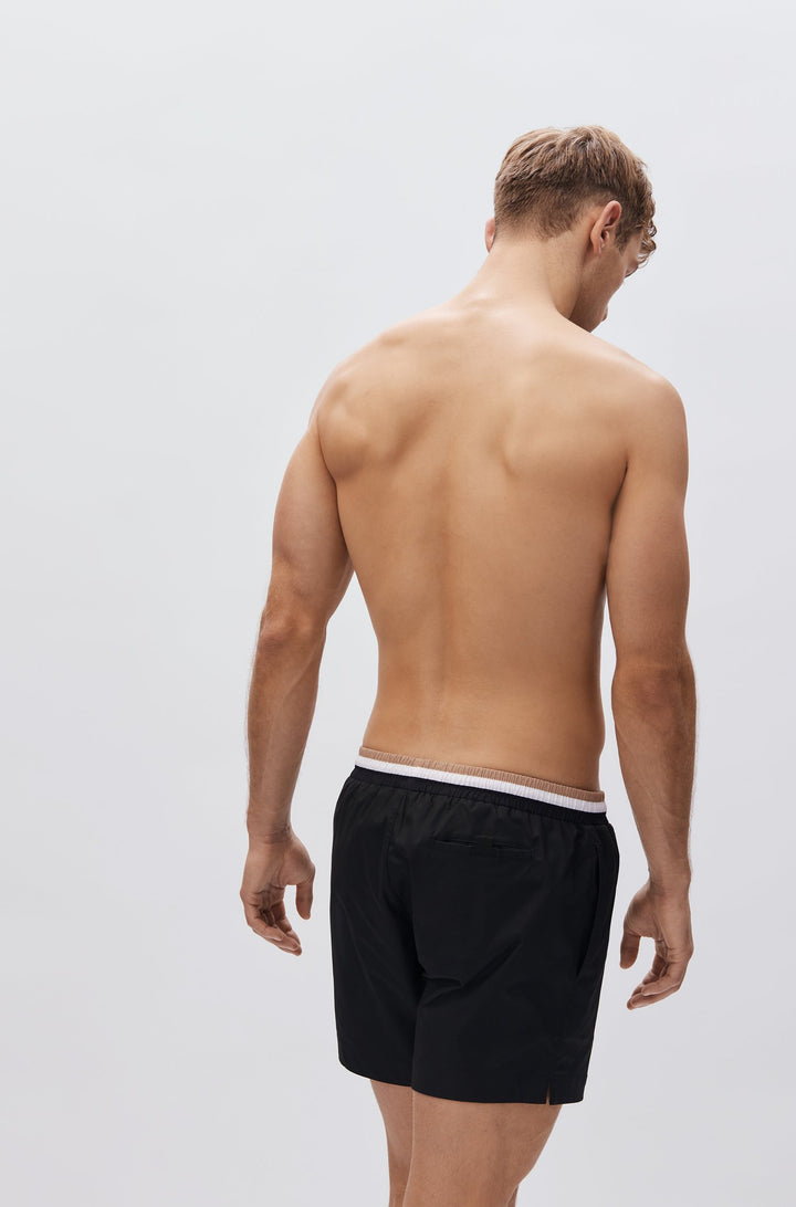 BOSS Regular Fit Shorts in Polyester - ATOLL 10236023 01-50469324- Concorde Fashion#color_black-004