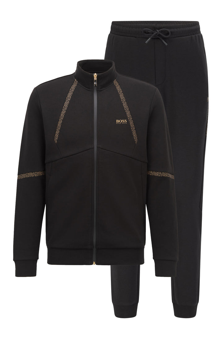 BOSS Regular Fit Tracksuits in Cotton Mix - SKAZ 2+HADIKO 2 10236288 01-50456409+50456408 - Concorde Fashion#color_black-001
