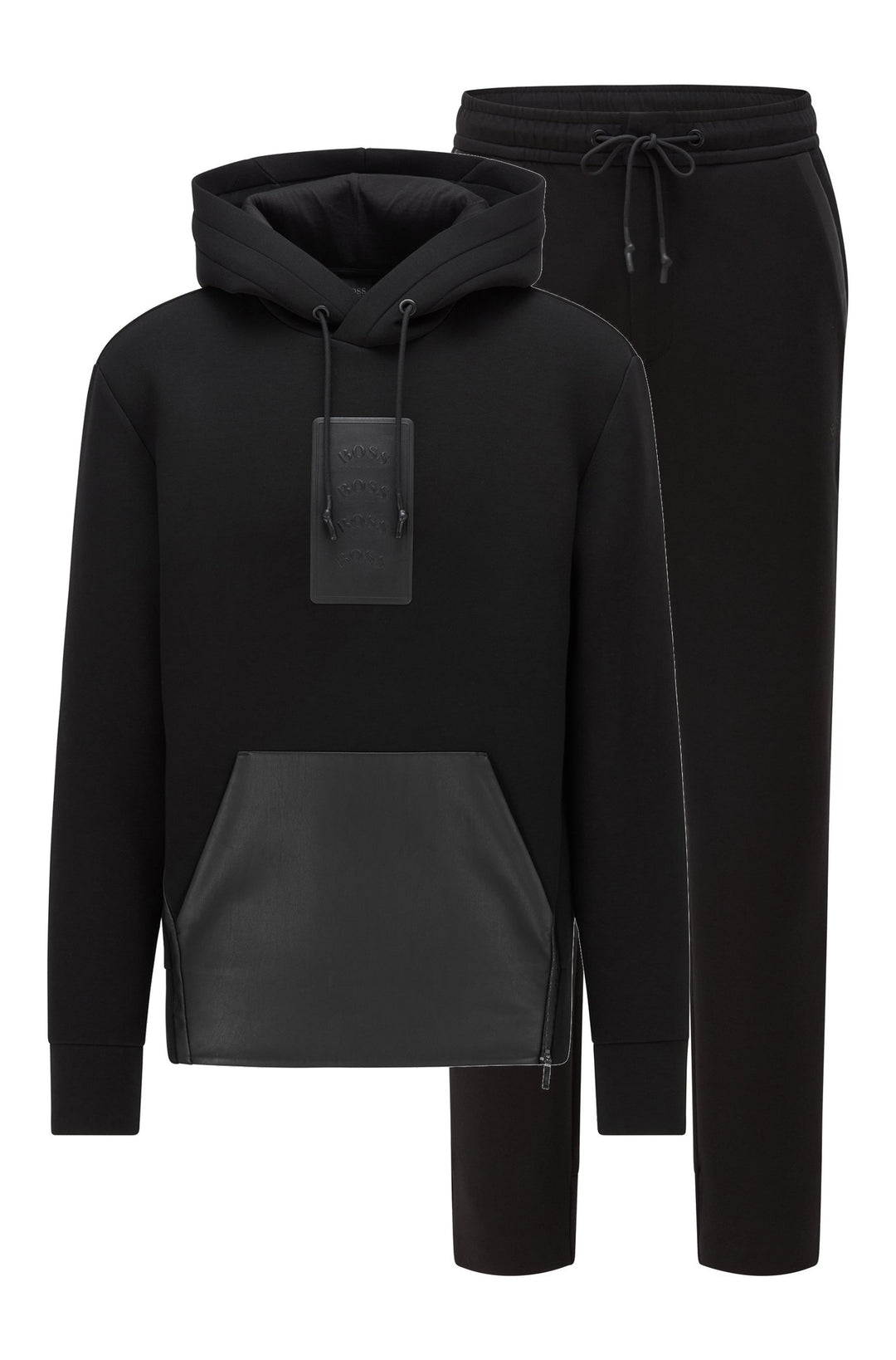 BOSS Relaxed Fit Tracksuits in Polyester Mix - SLY AJ+HALBOA AJ 10236720 01-50456406+50456414 - Concorde Fashion#color_black-001