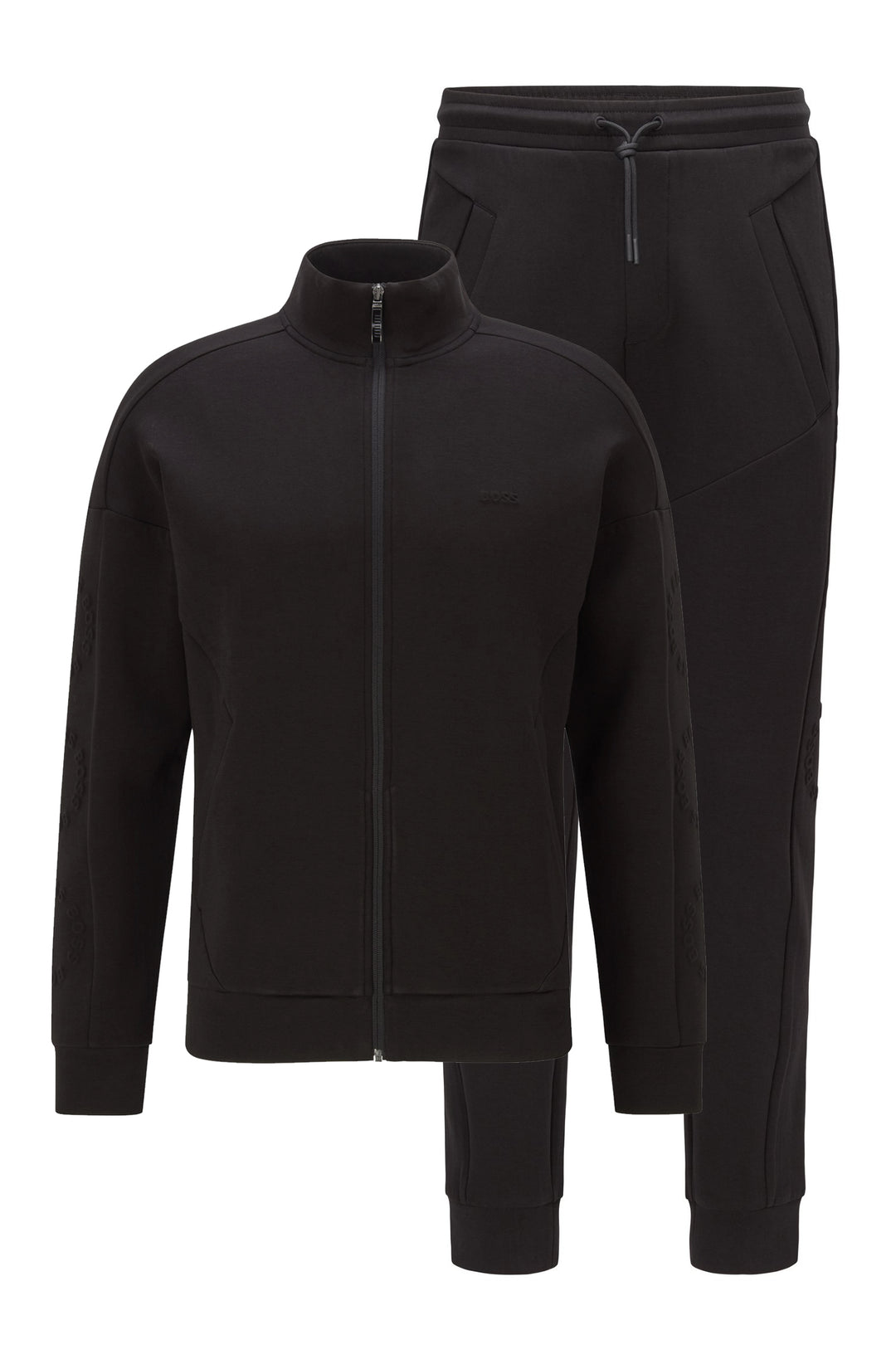 BOSS Regular Fit Tracksuits in Cotton Mix - SKAZ CIRCLE+HADIKO CIRCLE 10236745 01-50456467+50456501 - Concorde Fashion#color_black-001