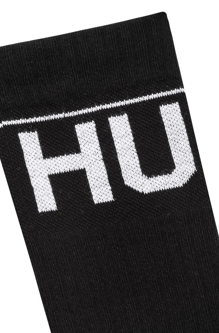 HUGO   Socks in Cotton Mix - 2P QS RIB ICONIC CC 10238071 01-50459409 - Concorde Fashion#color_black-001