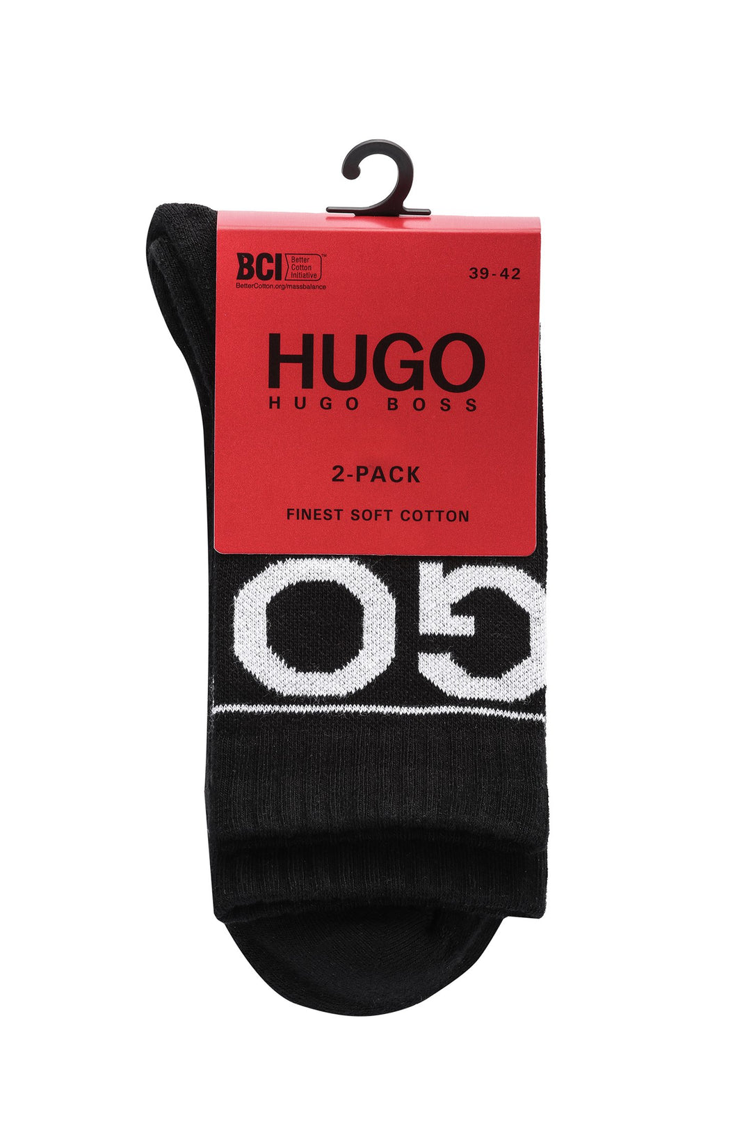 HUGO   Socks in Cotton Mix - 2P QS RIB ICONIC CC 10238071 01-50459409 - Concorde Fashion#color_black-001