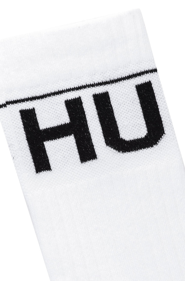 HUGO   Socks in Cotton Mix - 2P QS RIB ICONIC CC 10238071 01-50459409 - Concorde Fashion#color_white-100