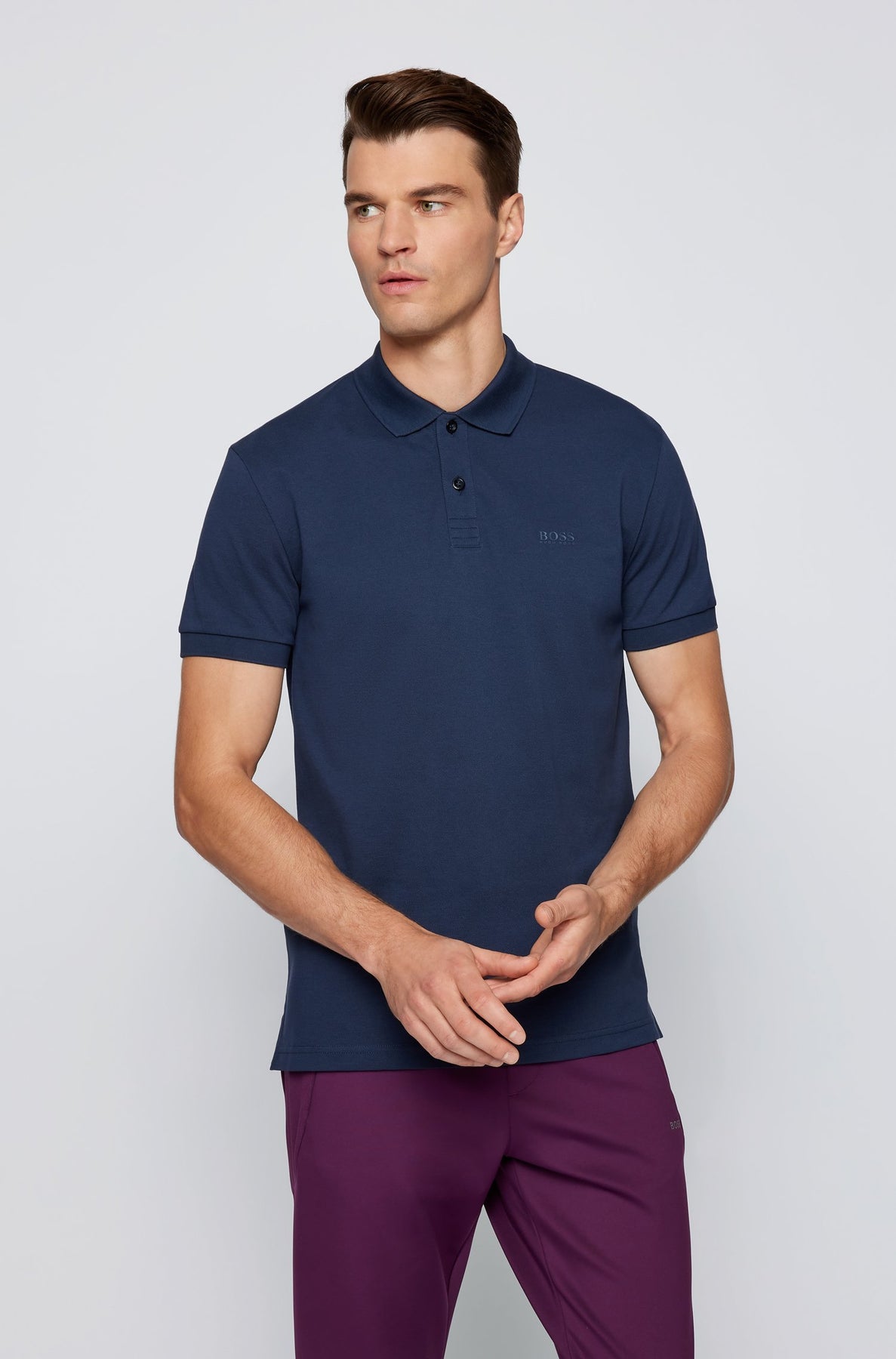 BOSS Regular Fit Polos in Cotton - PIRO 10238735 01-50461693 from ...