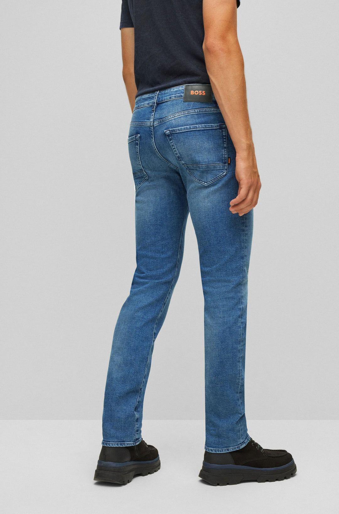 BOSS Regular Fit Jeans in cotton mix - MAINE BC-L-C 10239566 02-50471162- Concorde Fashion#color_blue-436