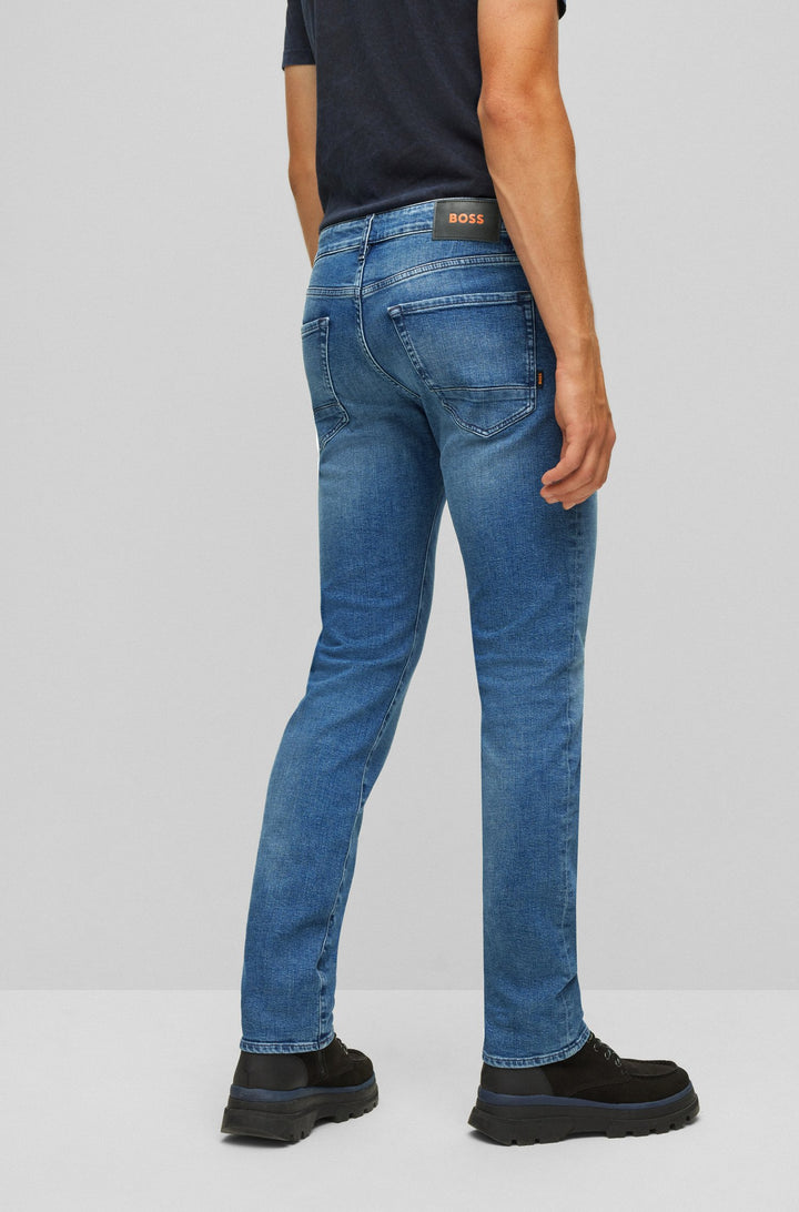 BOSS Regular Fit Jeans in cotton mix - MAINE BC-L-C 10239566 02-50471162- Concorde Fashion#color_blue-436