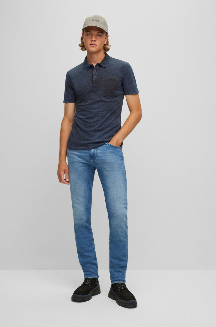 BOSS Regular Fit Jeans in cotton mix - MAINE BC-L-C 10239566 02-50471162- Concorde Fashion#color_blue-436