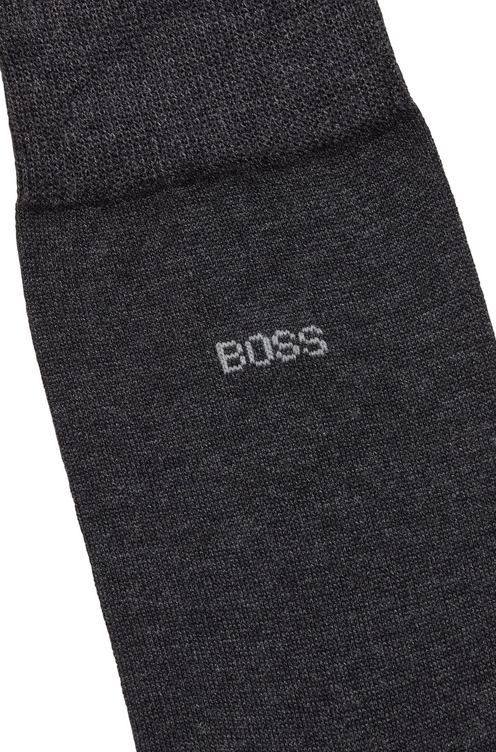 BOSS  Socks in cotton - GEORGE RS UNI MC 10241184 01-50469837- Concorde Fashion#color_charcoal-012