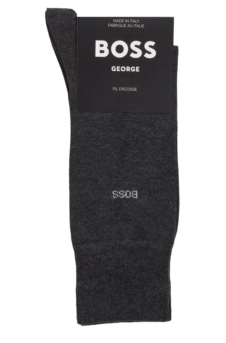 BOSS  Socks in cotton - GEORGE RS UNI MC 10241184 01-50469837- Concorde Fashion#color_charcoal-012