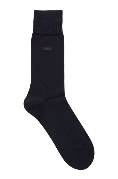 BOSS  Socks in cotton - GEORGE RS UNI MC 10241184 01-50469837- Concorde Fashion#color_navy-401