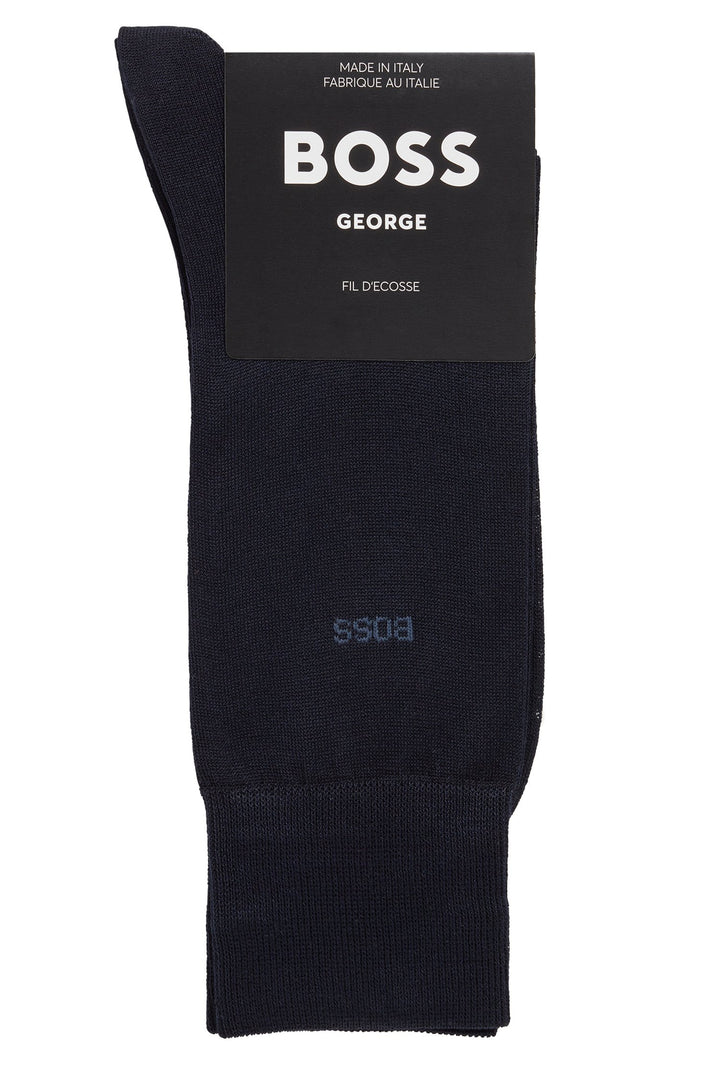 BOSS  Socks in cotton - GEORGE RS UNI MC 10241184 01-50469837- Concorde Fashion#color_navy-401