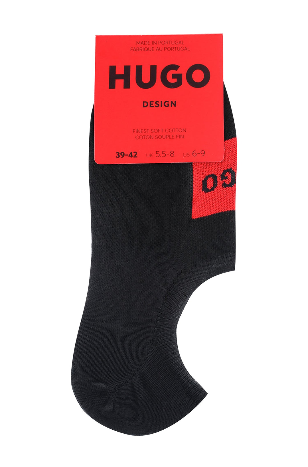 HUGO  Socks in cotton mix - 2P LOW CUT LABEL CC 10241214 01-50468123 - Concorde Fashion#color_black-001