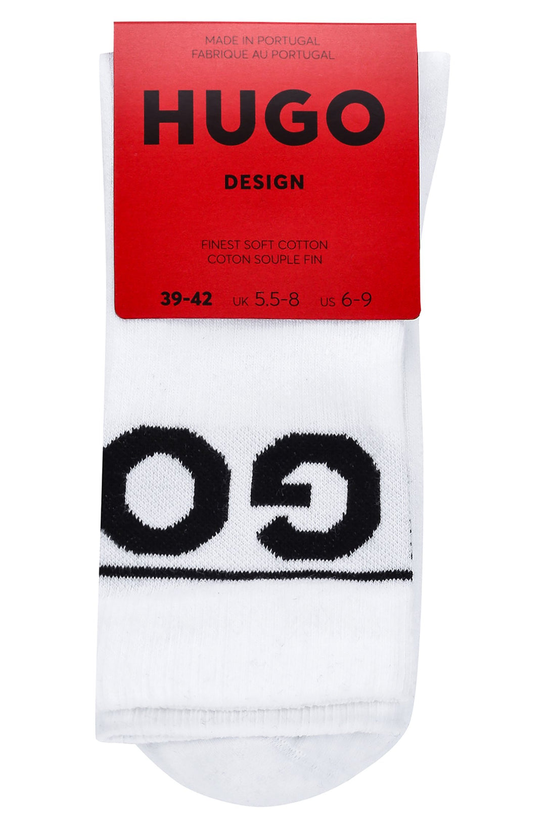 HUGO  Socks in cotton mix - 2P QS RIB ICONIC CC 10241215 01-50468419 - Concorde Fashion#color_white-100