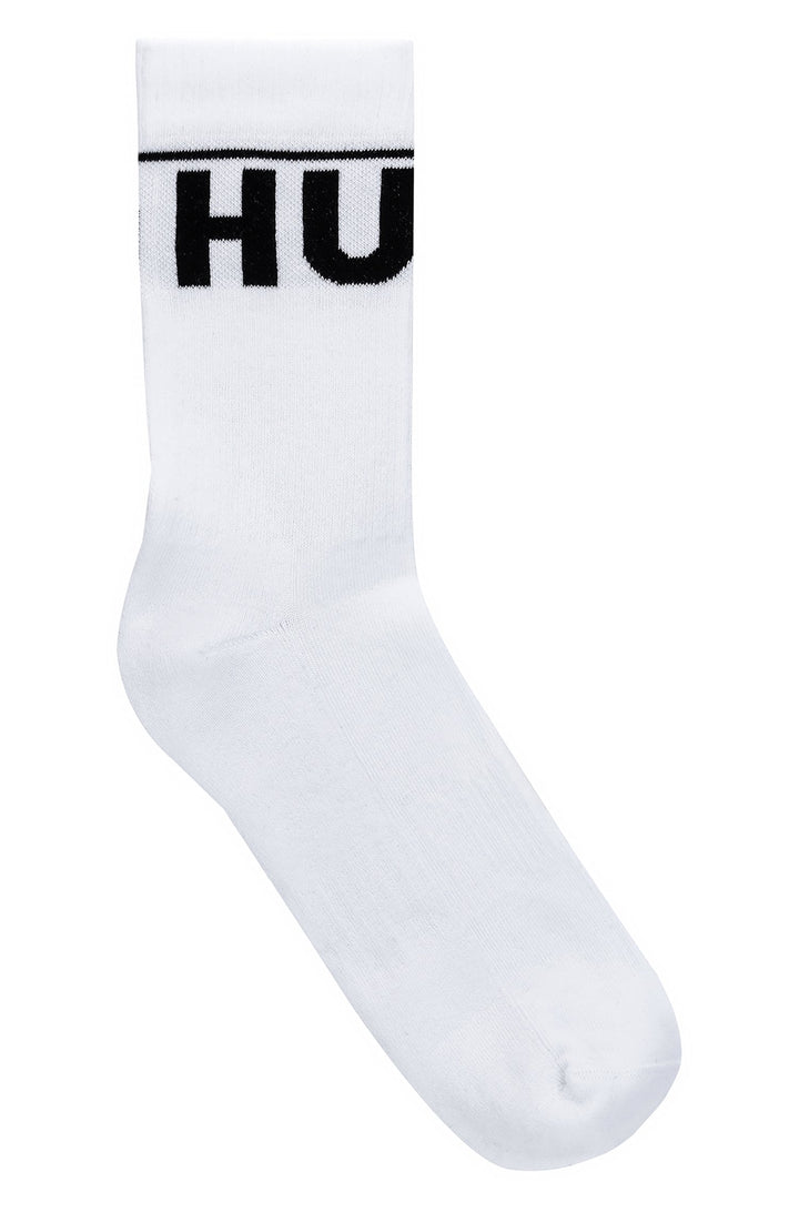 HUGO  Socks in cotton mix - 2P QS RIB ICONIC CC 10241215 01-50468419 - Concorde Fashion#color_white-100