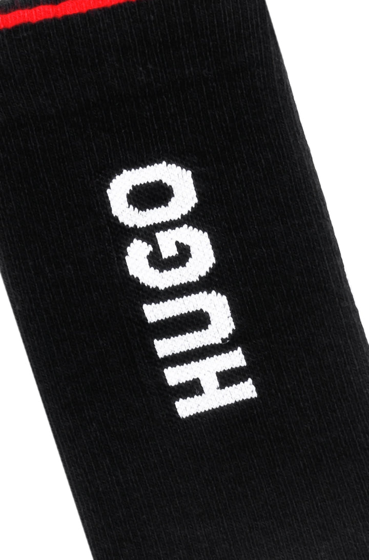 HUGO  Socks in cotton mix - 2P QS RIB LOGO CC 10241217 01-50468423 - Concorde Fashion#color_black-001