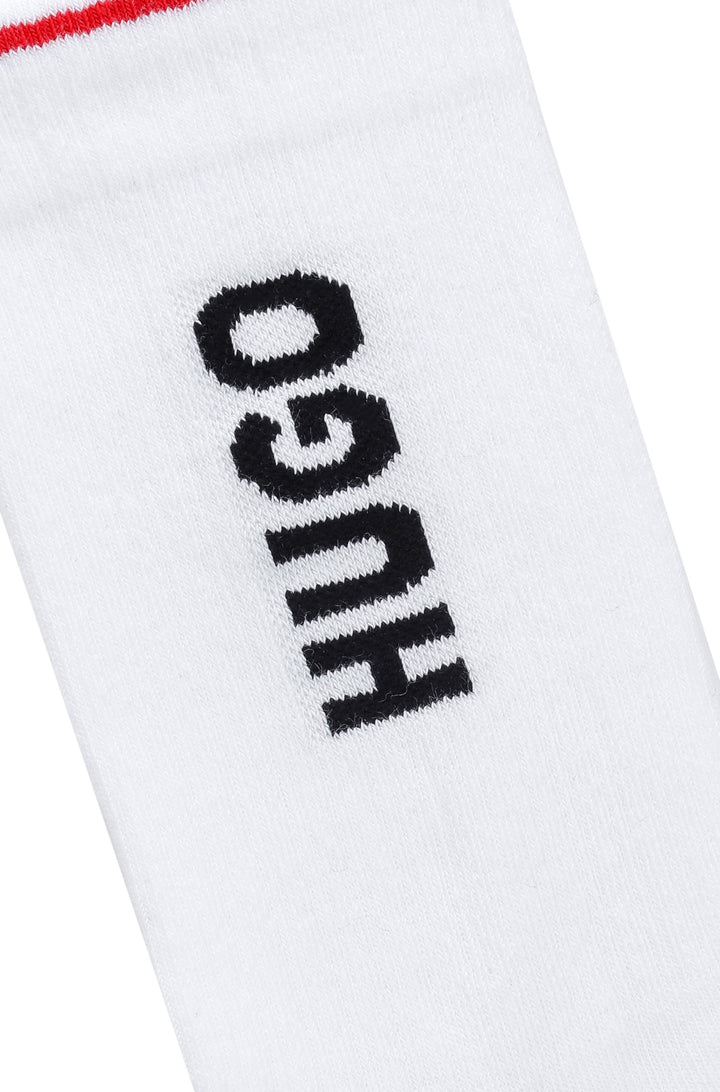 HUGO  Socks in cotton mix - 2P QS RIB LOGO CC 10241217 01-50468423 - Concorde Fashion#color_white-100