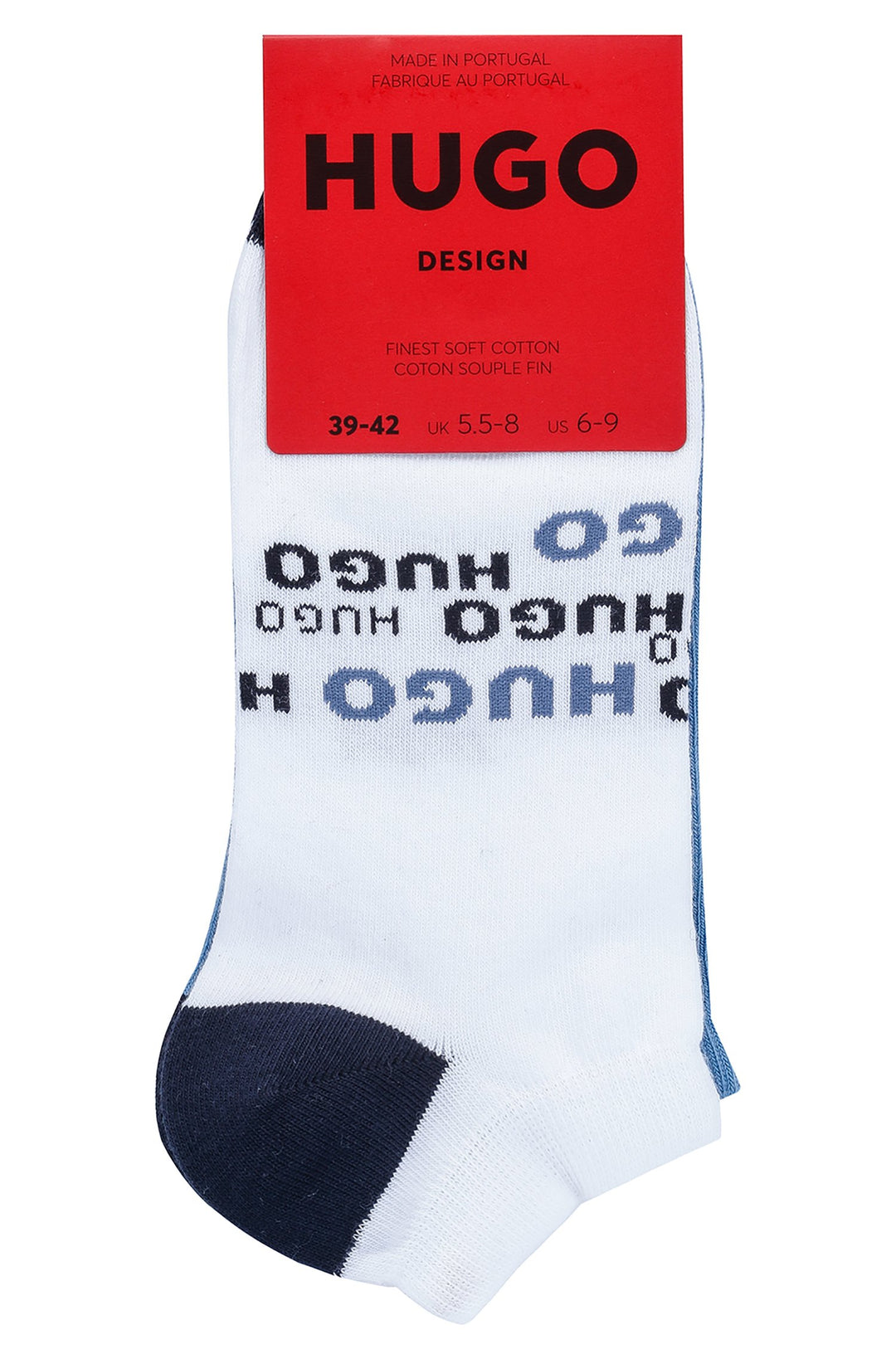 HUGO  Socks in cotton mix - 2P AS DESIGN CC 10241221 01-50468080 - Concorde Fashion#color_blue-421