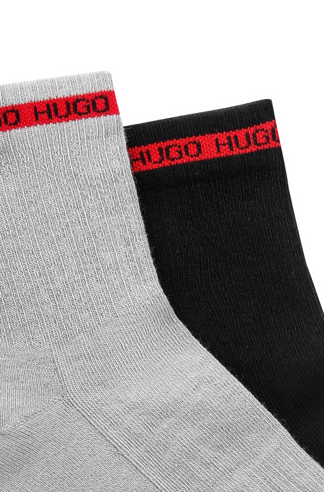 HUGO  Socks in cotton mix - 2P SH RIB TAPE CC 10241231 01-50468436 - Concorde Fashion#color_grey-030