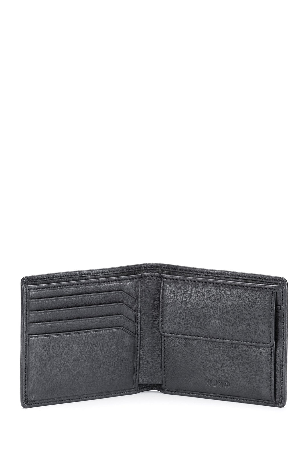 HUGO  Wallets in Leather - SUBWAY_4 CC COIN 10241555 01-50470760 - Concorde Fashion#color_black-001