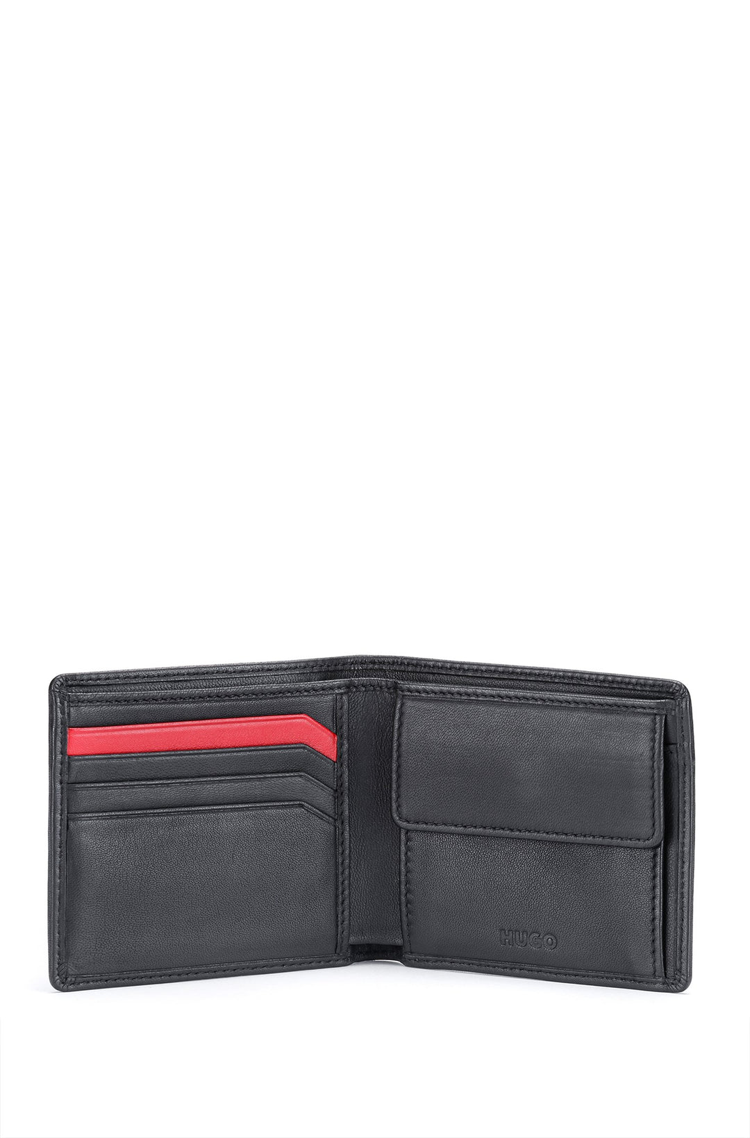 HUGO  Wallets in Leather - SUBWAY_4 CC COIN 10241555 01-50470760 - Concorde Fashion#color_black-002