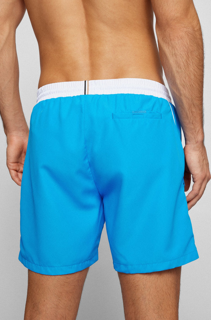 BOSS Regular Fit Shorts in Polyester - STARFISH 10241777 01-50469302 - Concorde Fashion#color_blue-439