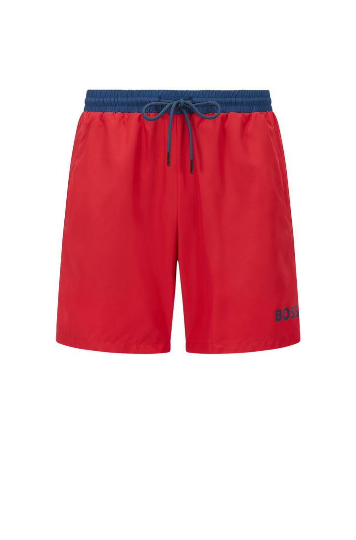 BOSS Regular Fit Shorts in Polyester - STARFISH 10241777 01-50469302 - Concorde Fashion#color_red-629