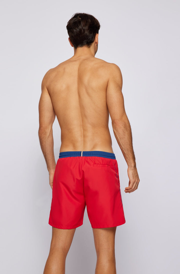 BOSS Regular Fit Shorts in Polyester - STARFISH 10241777 01-50469302 - Concorde Fashion#color_red-629