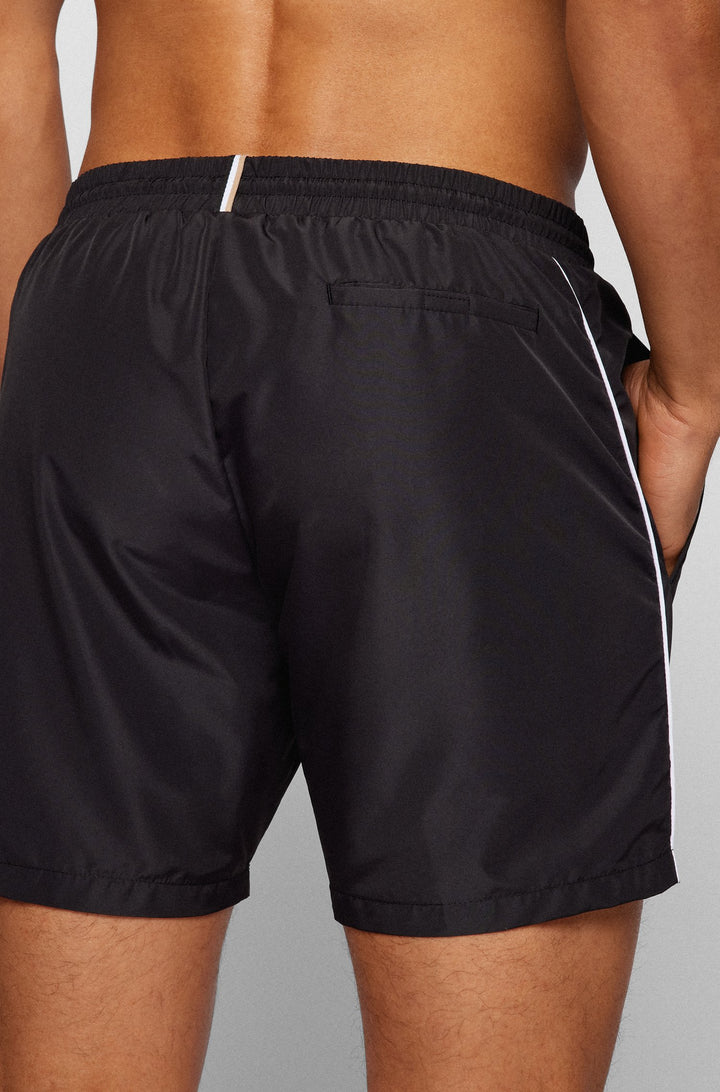 BOSS Regular Fit Shorts in Polyester - STARFISH 10241791 01-50469607 - Concorde Fashion#color_black-007