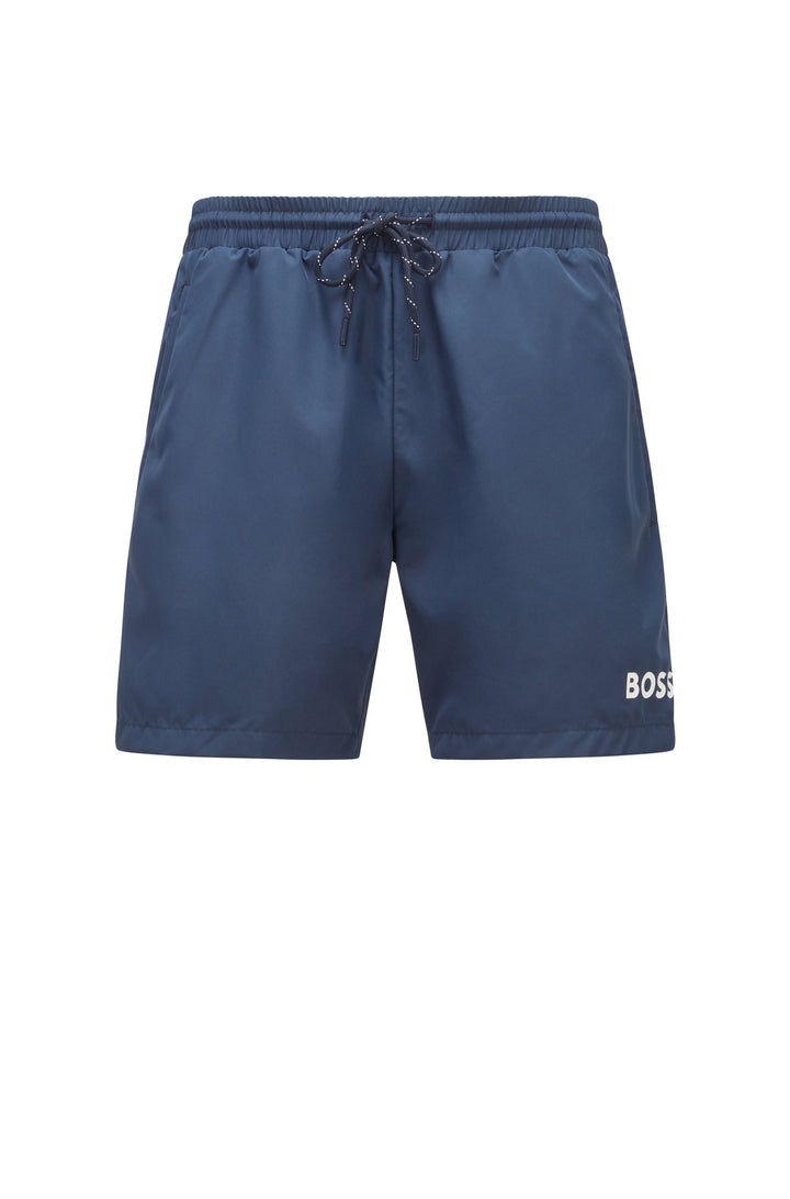 BOSS Regular Fit Shorts in Polyester - STARFISH 10241791 01-50469607 - Concorde Fashion#color_navy-413