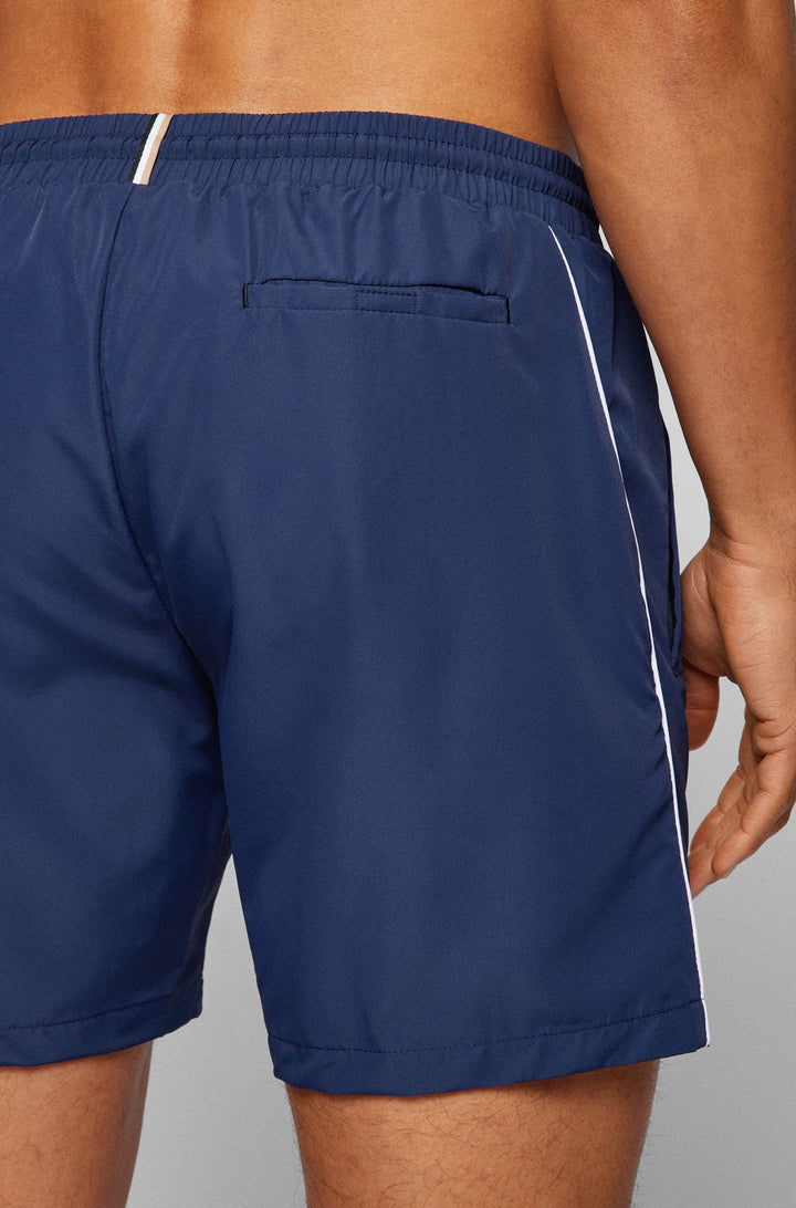 BOSS Regular Fit Shorts in Polyester - STARFISH 10241791 01-50469607 - Concorde Fashion#color_navy-413