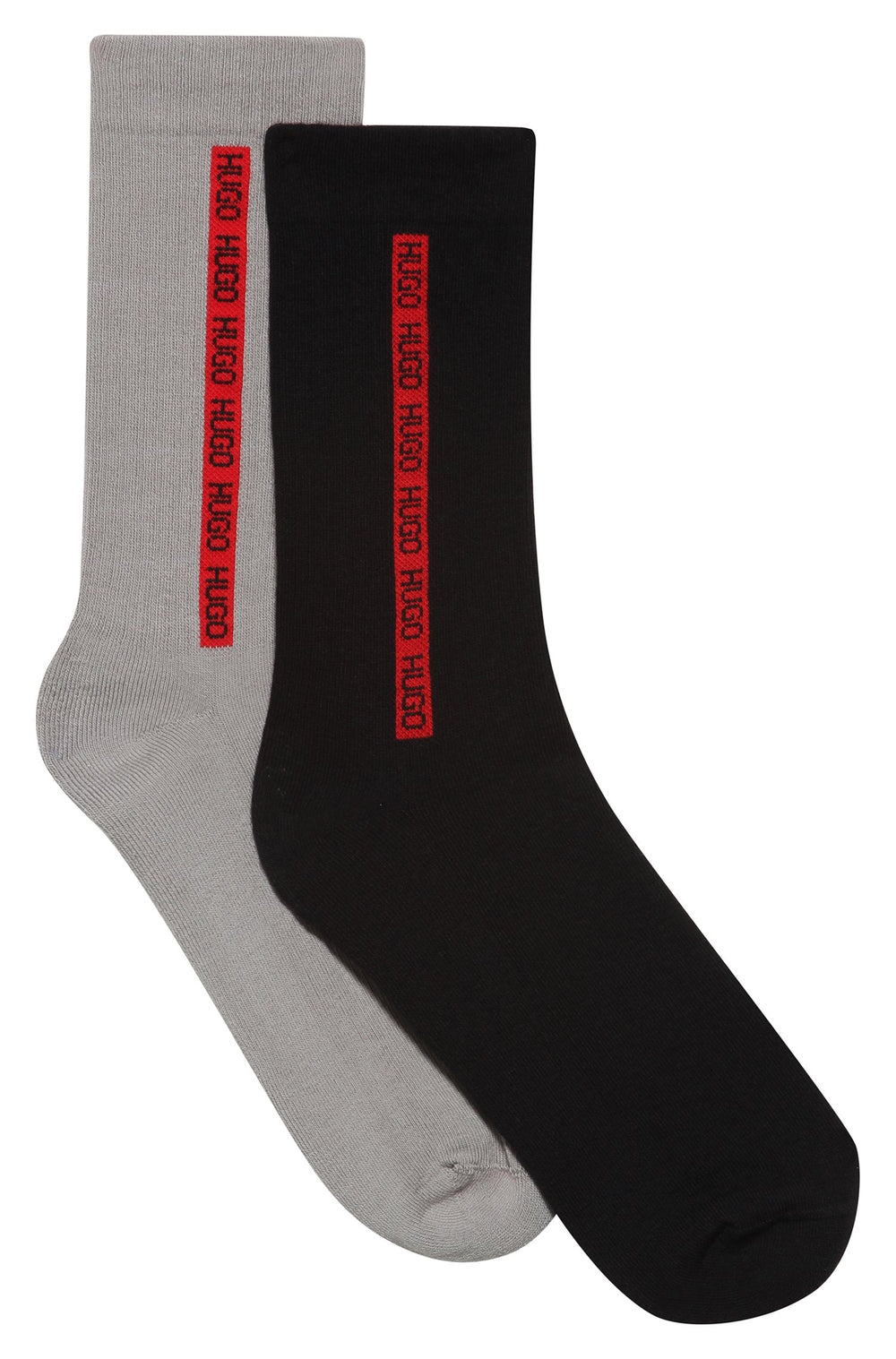 HUGO  Socks in cotton mix - 2P RS RIB TAPE CC 10241853 01-50469640 - Concorde Fashion#color_grey-030