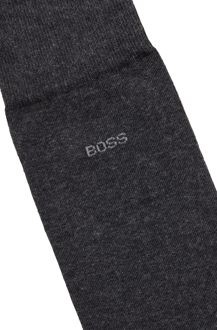 BOSS  Socks in cotton mix - MARC RS UNI CC 10241857 01-50469843- Concorde Fashion#color_charcoal-012