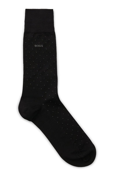 BOSS  Socks in cotton mix - GEORGE RS DOTS MC 10241864 01-50469996- Concorde Fashion#color_black-001