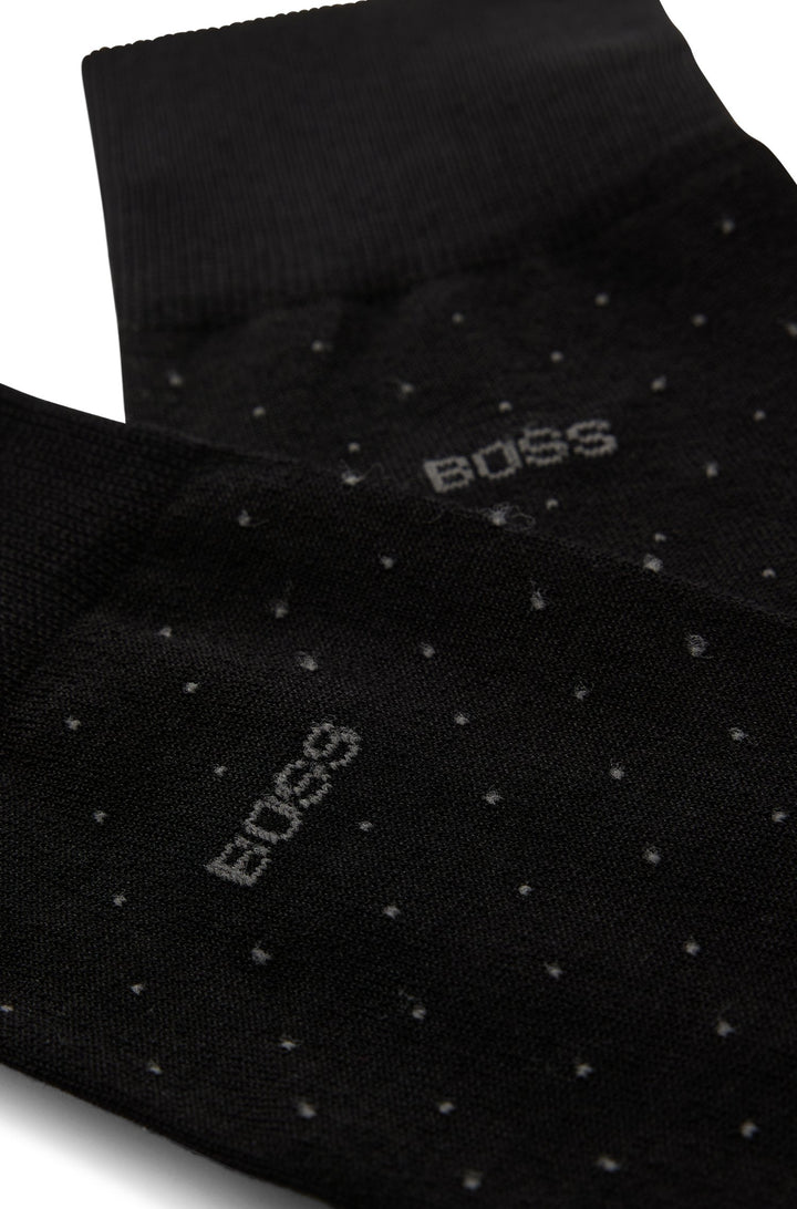 BOSS  Socks in cotton mix - GEORGE RS DOTS MC 10241864 01-50469996- Concorde Fashion#color_black-001